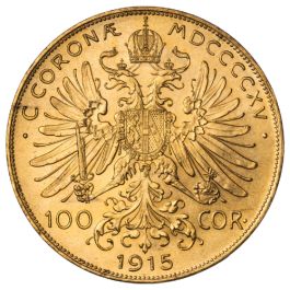 1915 Austrian Gold 100 Corona (Restrike)