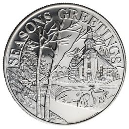 Silver Rouid Buy 2026 1 oz Season's Greetings - Church Silver Round | SD Bullion