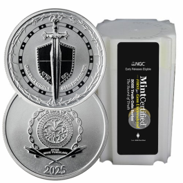 Buy 2025 1 oz Silver Sword of Truth NGC & SD Bullion MintCertified