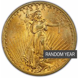 $20 Saint Gaudens Double Eagle Gold Coin (AU) - Random Year