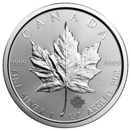 1 oz Canadian Silver Maple Leaf Coin - Random Year