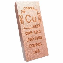 1 Kilo Chalcolithic Metals Element Cast Copper Bar