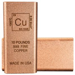 10 Pound Element Copper Bar - Chalcolithic Metals