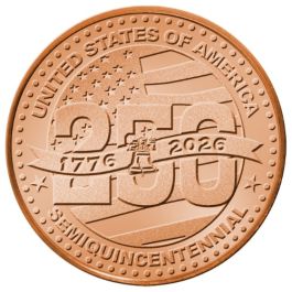 Buy America's 250th Anniversary 1 oz Copper Round | SD Bullion