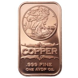 Buy 1 oz Walking Liberty Copper Bar - Osborne Mint | SD Bullion