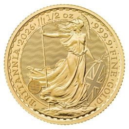 2026 1/2 oz Gold Britannia Coin BU