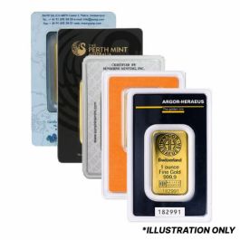 1 oz Gold Bar In Assay - Design Our Choice