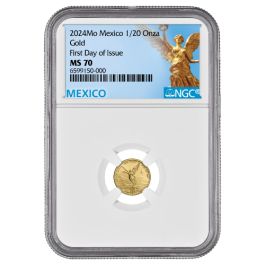 Buy 2024 NGC MS-70 First Day of Issue 1/20 oz Mexican Gold