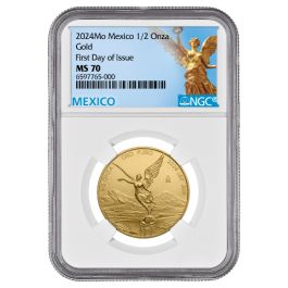 Buy 2024 NGC MS-70 First Day of Issue 1/2 oz Mexican Gold