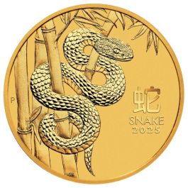 2025 10 oz Year of the Snake Gold Coin - Lunar Series III