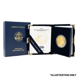 1 oz American Gold Buffalo Proof Coin with Box and COA - Random Year