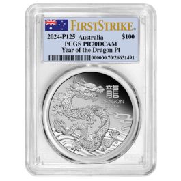 2024 PCGS MS-70　ドラゴン銀貨　2オンス Buy UltraBreaks 2024 Lunar Dragon Online - UltraBreaks 2024