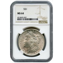 Buy Pre-1921 NGC MS-64 Morgan Silver Dollar - Random Year | SD Bullion