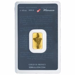 1/10 oz SD Bullion Cross and Flag Gold Bar