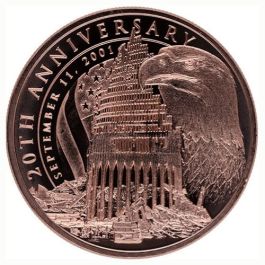 September 11th Anniversary 1 oz Copper Round - Osborne Mint