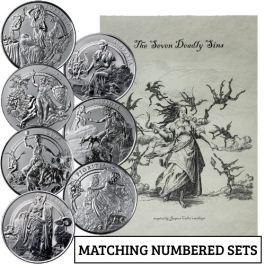 Buy The Awakening Seven Deadly Sins Silver 7 Coin Complete Set