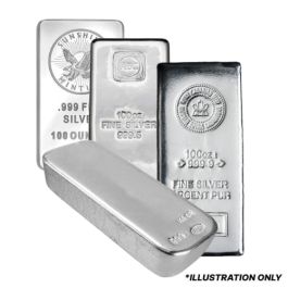 100 oz Silver Bar - Design Our Choice