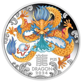 Buy 2024 1 oz Year of the Dragon Colored Proof Silver Coins