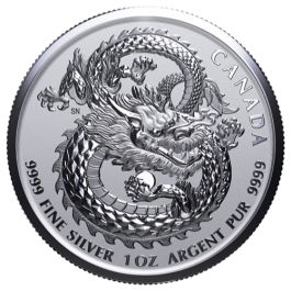 2020 1 oz Lucky Dragon High Relief Silver Coin