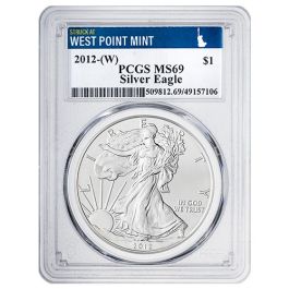 Buy 2012-(W) PCGS MS-69 Struck at West Point Mint 1 oz American