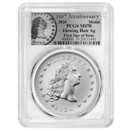 Buy 2024 PCGS MS-70 First Day of Issue 1 oz US 230th Anniversary