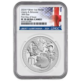 Buy 2024-P NGC PF-70 First Day of Issue US Mint 1 oz Liberty and