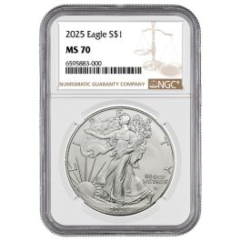Buy 2025 NGC MS-70 1 oz American Silver Eagle Coin | SD Bullion