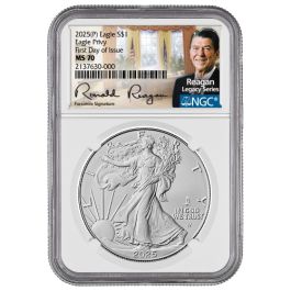 Buy 2025-(P) NGC MS-70 First Day of Issue Eagle Privy 1 oz
