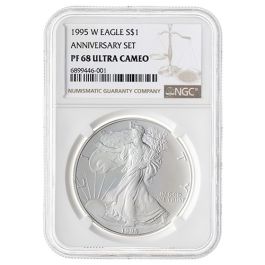 Buy 1995-W NGC PF-68 UCAM 1 oz American Silver Eagle Proof Coin Buy 1995-W NGC PF-68 UCAM 1 oz American Silver Eagle Proof Coin