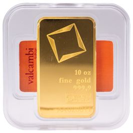 10 oz Gold Valcambi Bar - In Assay
