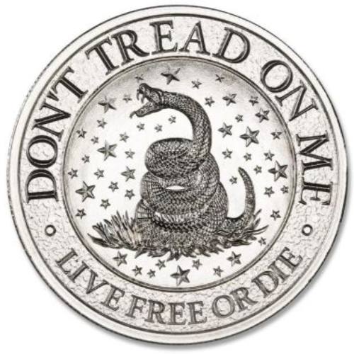 2 oz Don't Tread On Me Silver Round