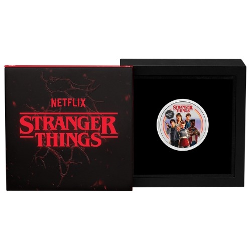 2026 1 oz Tuvalu Silver Stranger Things Friends Don't Lie Coin - Colored