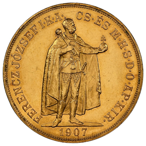 Hungary Gold 100 Korona (Restrike) - Random Year