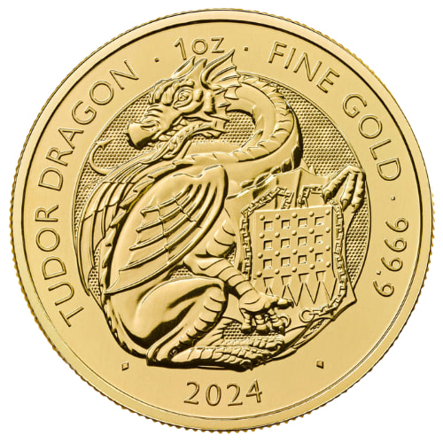 2024 1 oz The Tudor Dragon Gold Coin - Tudor Beast Series