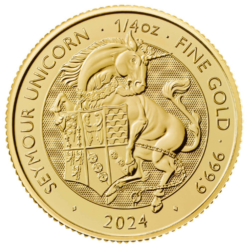 2024 1/4 oz Tudor Beast The Seymour Unicorn Gold Coin