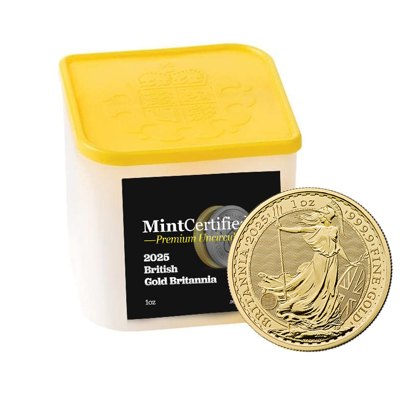 2025 1 oz Gold Britannia MintCertified™ Premium Uncirculated | Sealed Tube