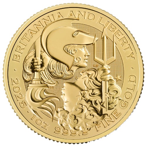 2025 1 oz British Gold Britannia and Liberty Coin