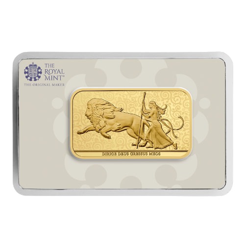 2025 1 oz Una and the Lion Gold Bar