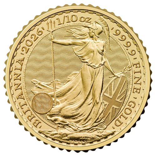 2026 1/10 oz Gold Britannia Coin BU