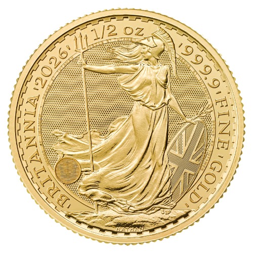 2026 1/2 oz Gold Britannia Coin BU
