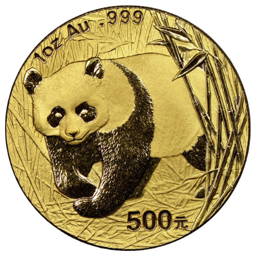 2001 1 oz Chinese Gold Panda Coin