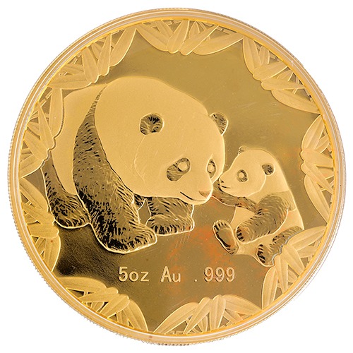 2012 5 oz Philadelphia ANA Chinese Panda Gold Coin - Capsule Only