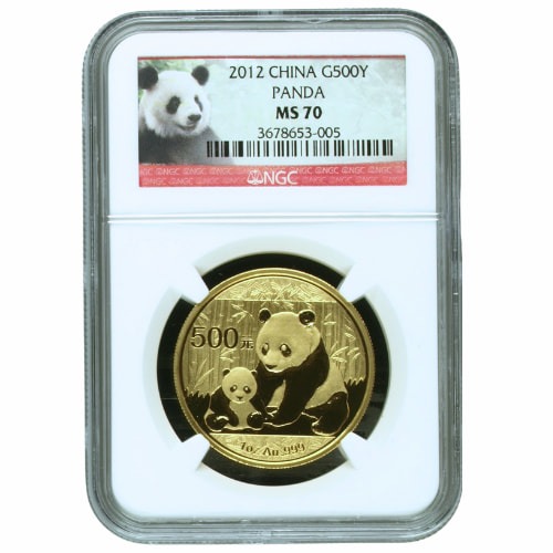 2012 NGC MS-70 1 oz Chinese Panda Gold Coin