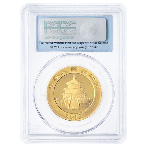 Buy 2015 PCGS MS-70 First Strike 1 oz Chinese Panda Gold Coin | SD