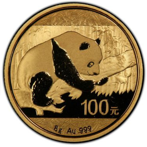 2016 8 Gram Chinese Gold Panda Coin