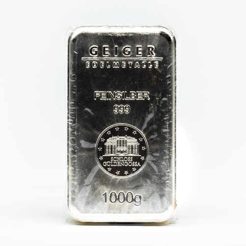 1 Kilo Geiger Security Line Silver Bar