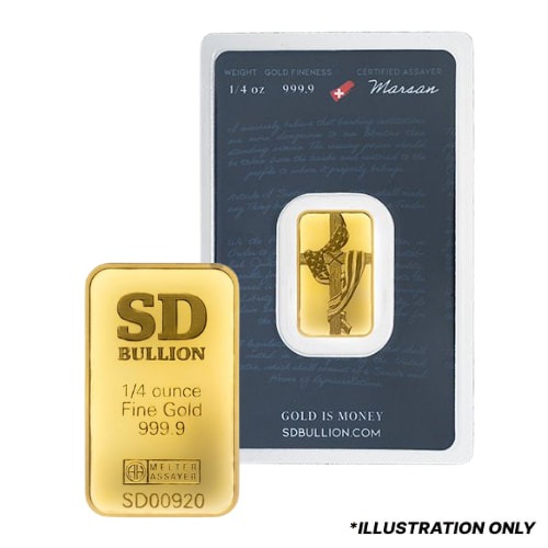 1/4 oz Gold Bar - Design Our Choice