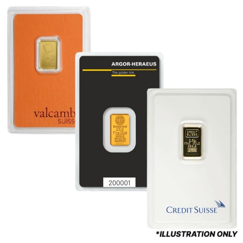 2.5 Gram Gold Bar - Design Our Choice