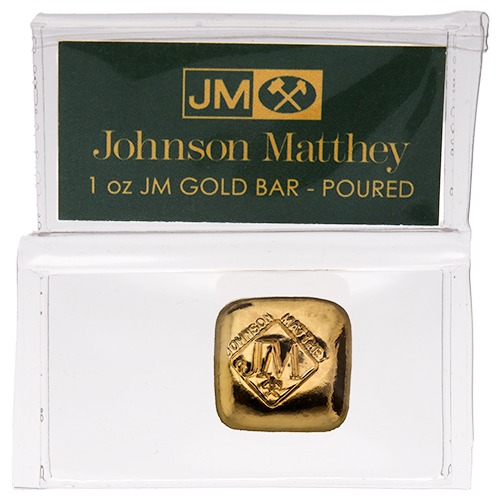 1 oz Johnson Matthey Poured Gold Bar