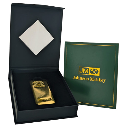 10 oz Johnson Matthey Poured Gold Bar